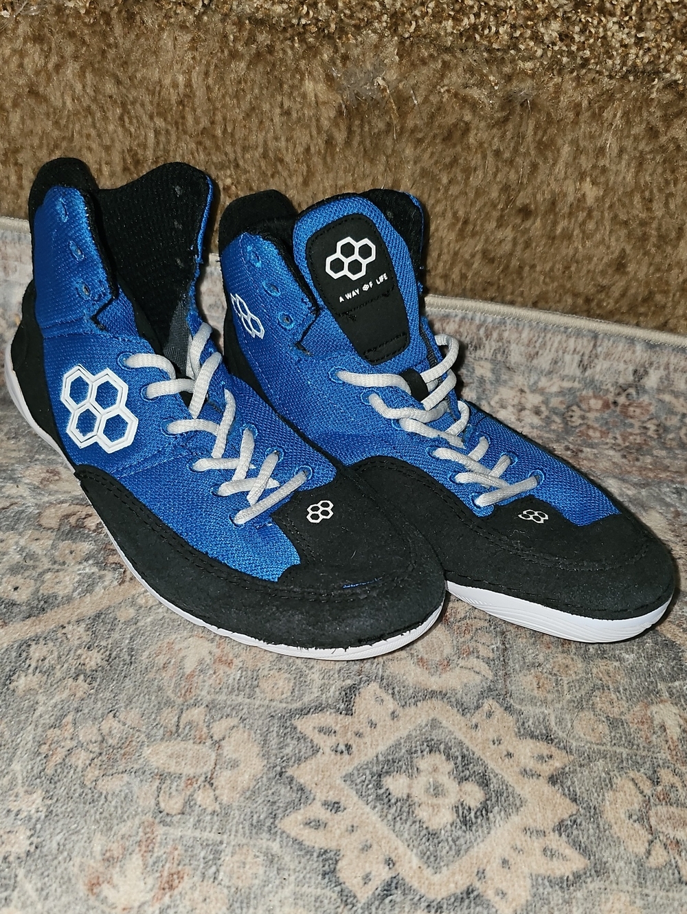 RUDIS Courage Wrestling Shoes: BLUE: MENS 6 WOMENS 7.5